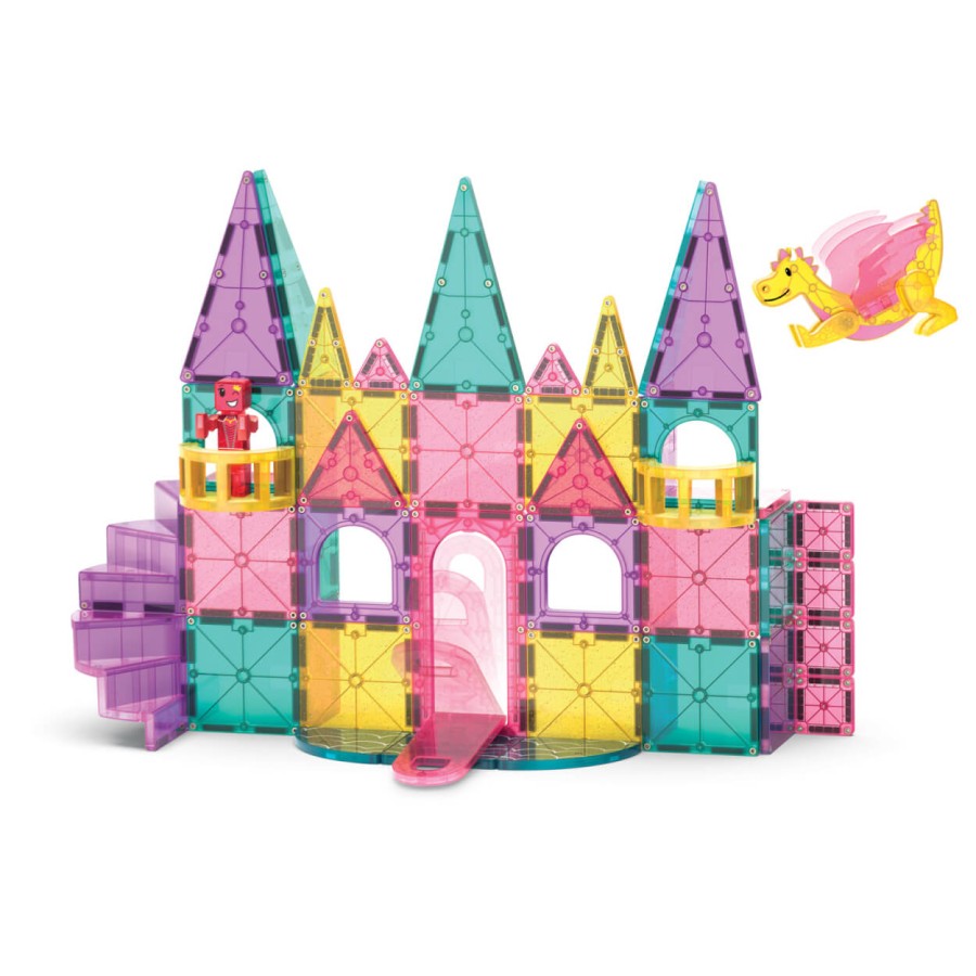 Klocki Magnetyczne Zamek DLX 48 el. / Magna-Tiles