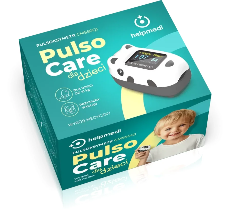 PulsoCare pulsoksymetr dla dzieci, Panda / HelpMedi
