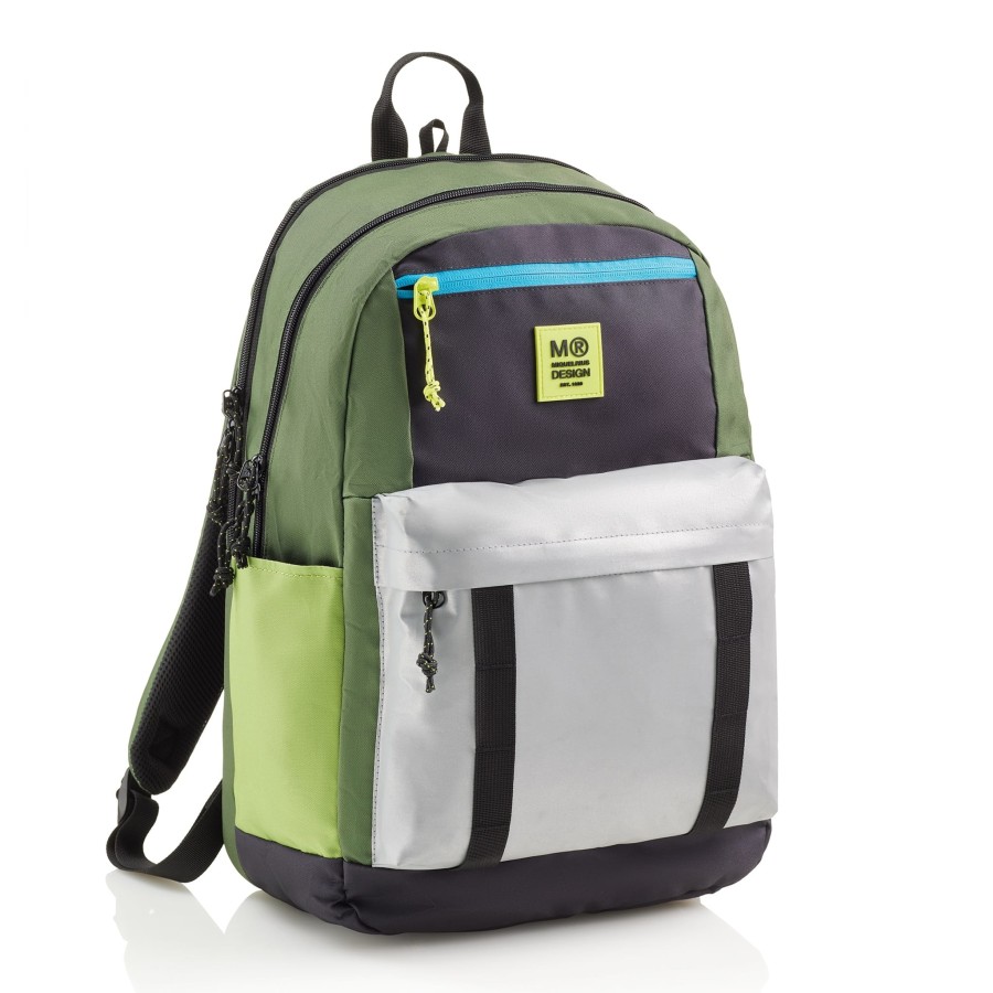 Plecak trzykomorowy Amsterdam Rider Green 28L / Miquelrius