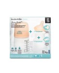 Zestaw startowy ZERO ZERO z butelką ze smoczkiem o regulowanym przepływie 180 ml / Suavinex