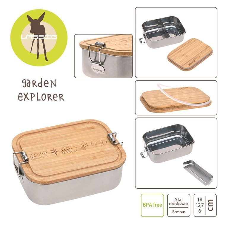Lunchbox w różnych odsłonach z bambusową przykrywką