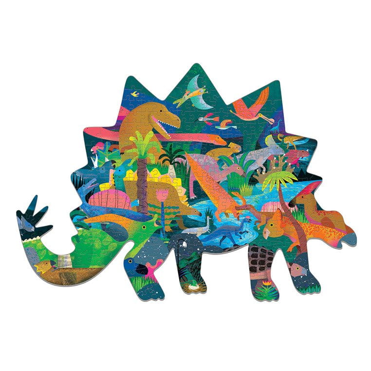 Puzzle konturowe w kształcie dinozaura