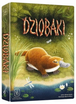Opakowanie gry Dziobaki z wizerunkiem sympatycznego dziobaka